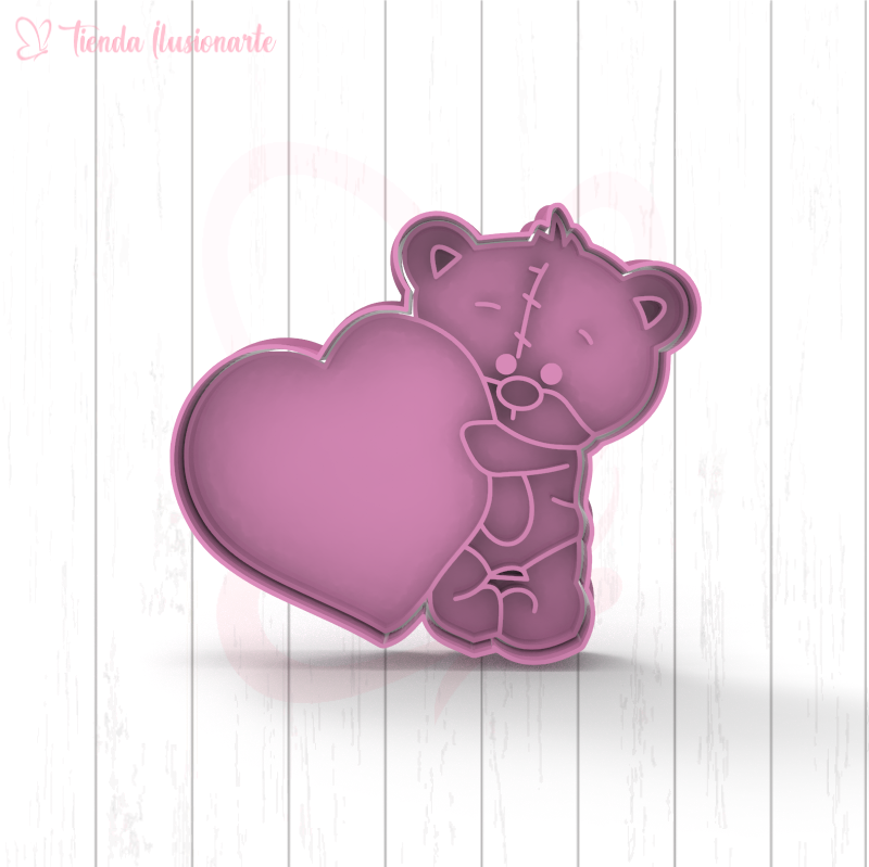 Oso con corazón - San Valentín
