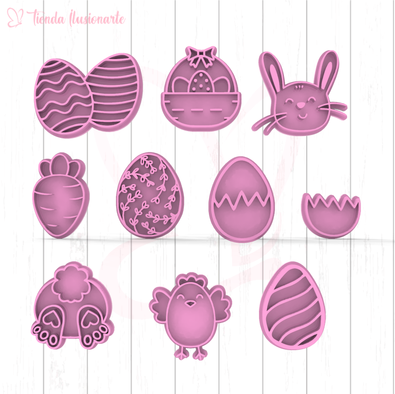 Set sellitos de Pascua x10