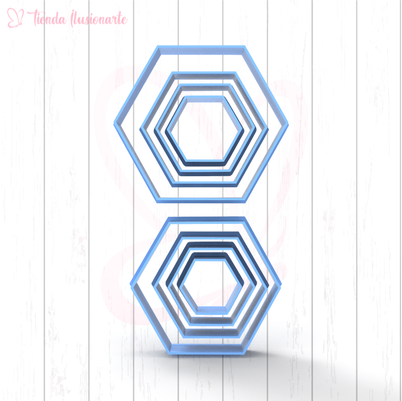 Set Hexagonos pelota  x8 unidades