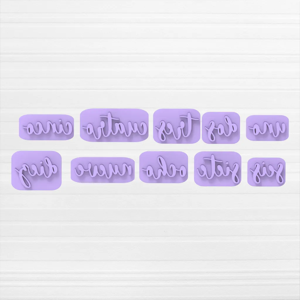 Stamps Números en Letras