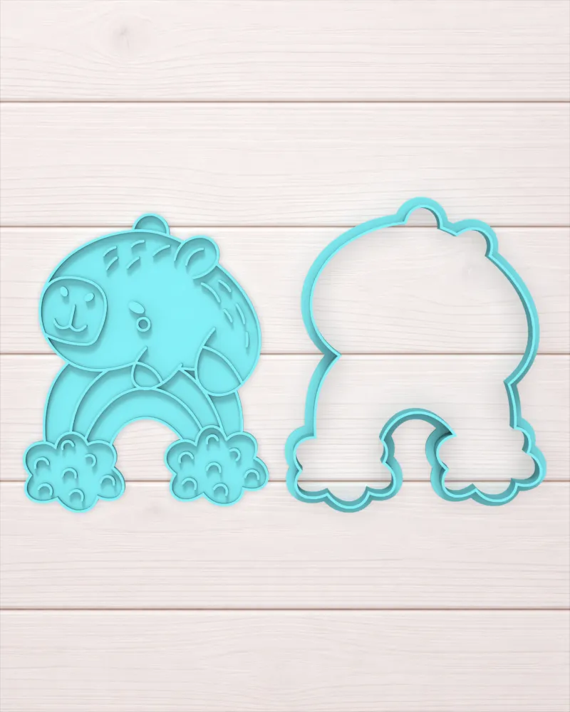 ANIMALES - CAPIBARA ARCOIRIS - 15 cm