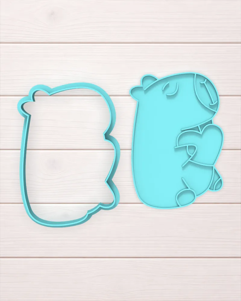 ANIMALES - CAPIBARA CORAZON 2 (copia) - 15 cm