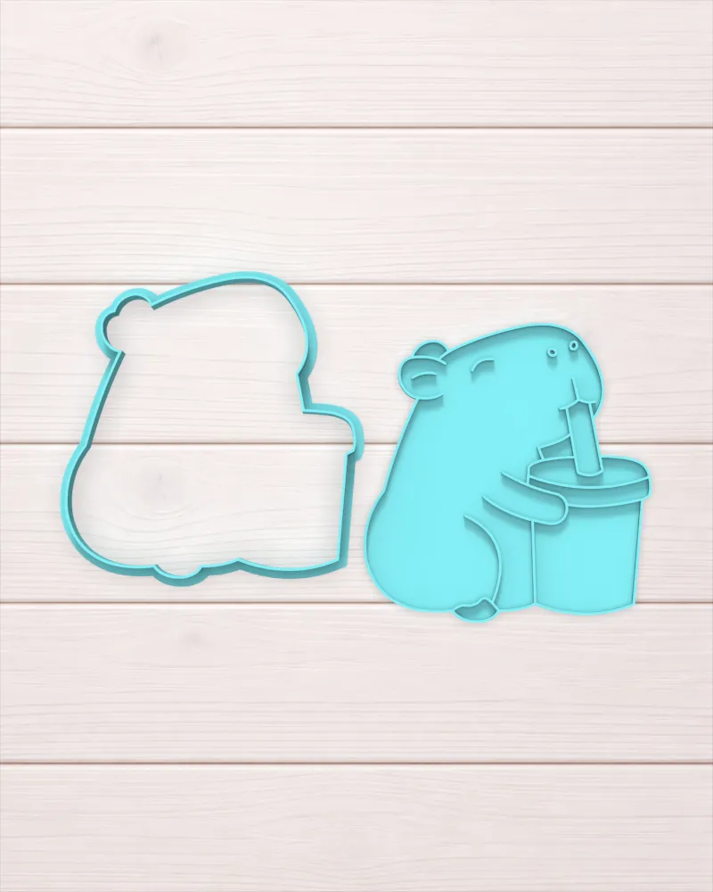 ANIMALES - CAPIBARA VASO - 15 cm