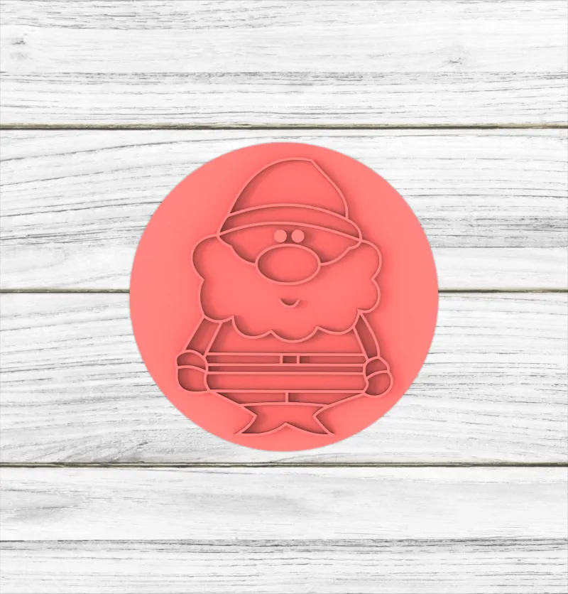 Sello/Stamp Papa Noel Navidad - 6 CM