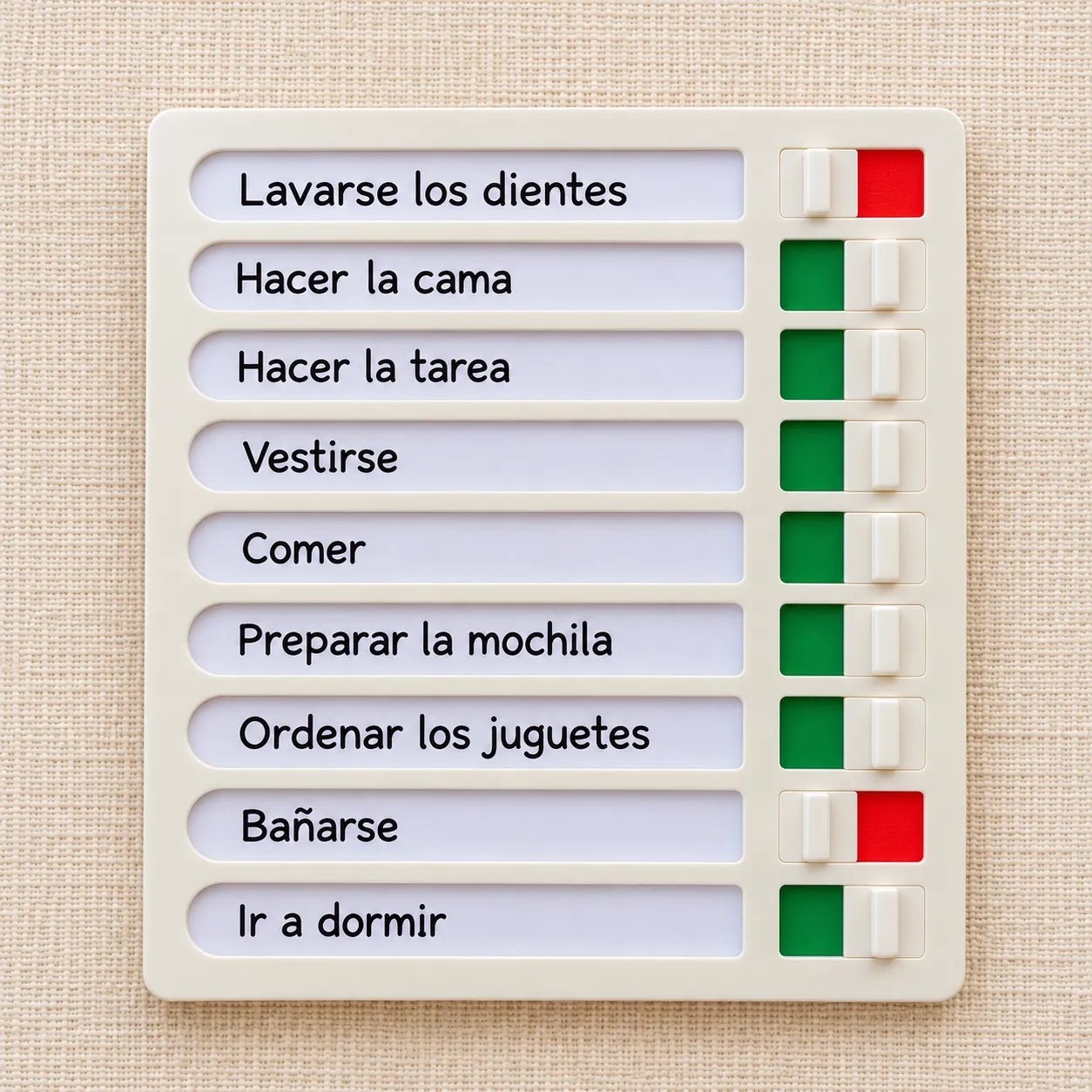 Tablero de Rutinas y Hábitos