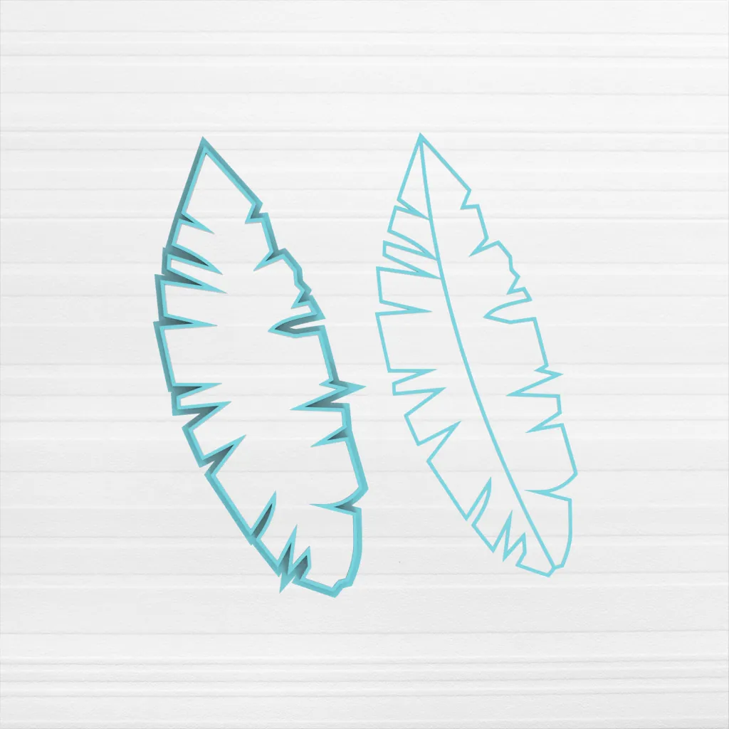 Hoja Monstera Alargada - 6 CM