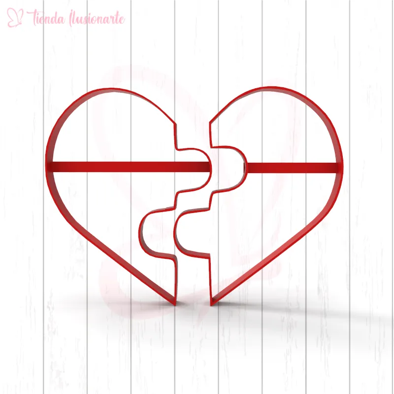 Corazón rompecabezas - San Valentín