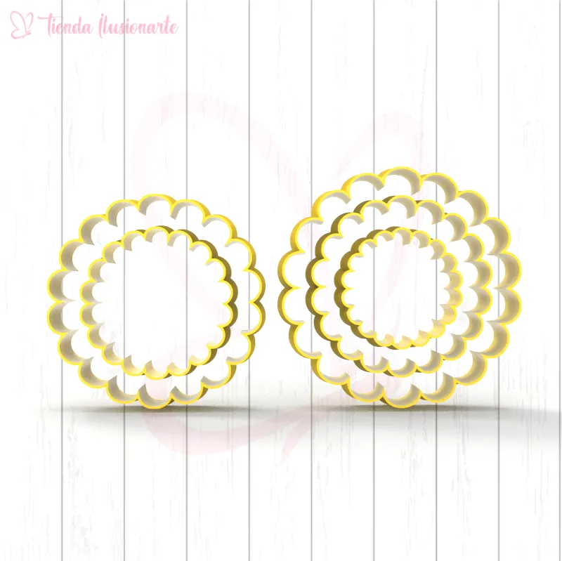 Set circulos rizados