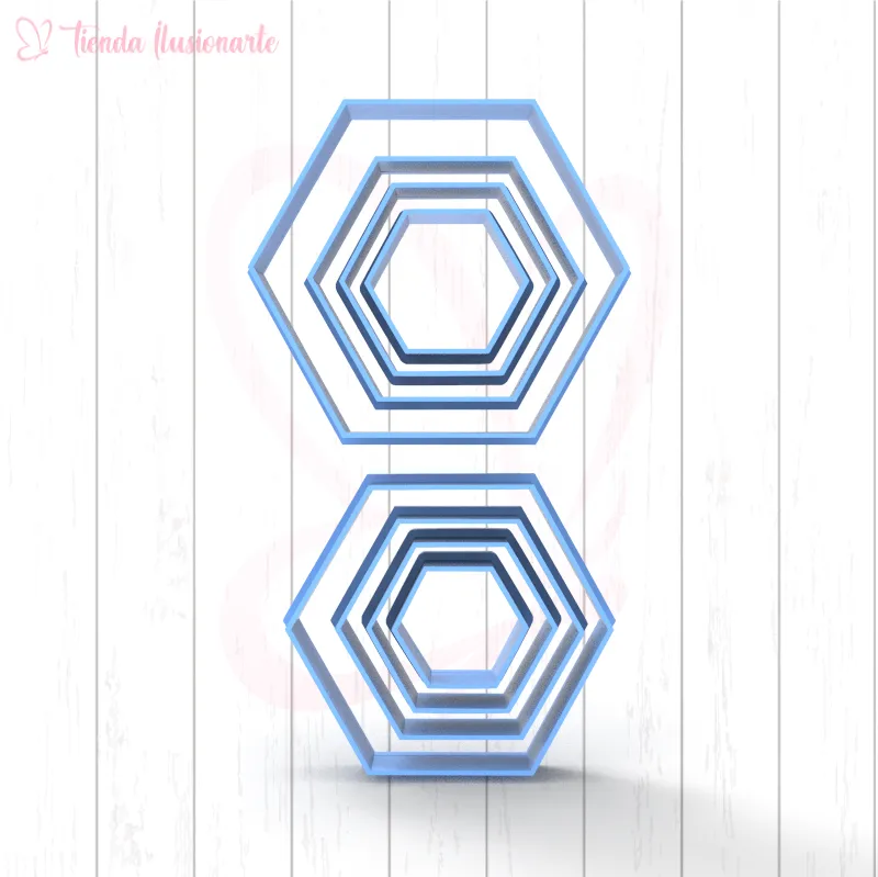 Set Hexagonos pelota  x8 unidades