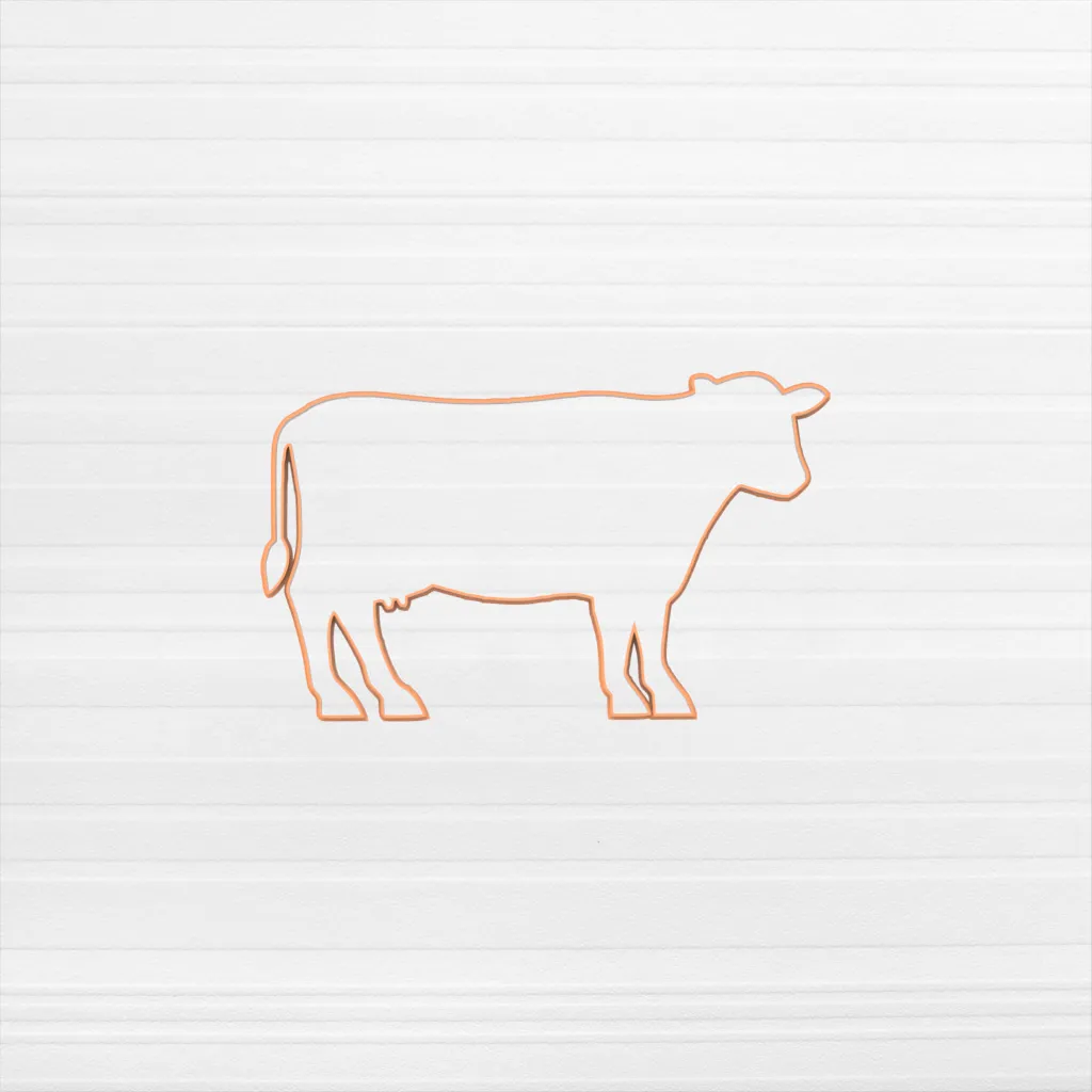 Vaca Silueta - 6 CM