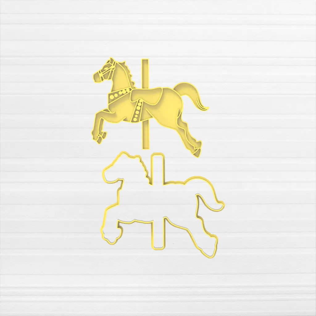 Caballo Carrusel - 6 CM