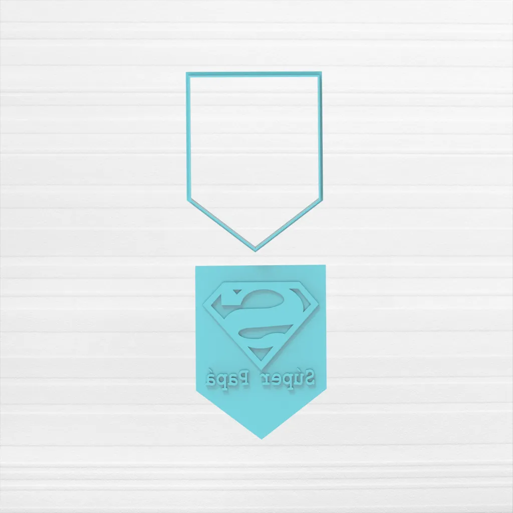 Sello Super Papá - Día del Padre - 6 CM