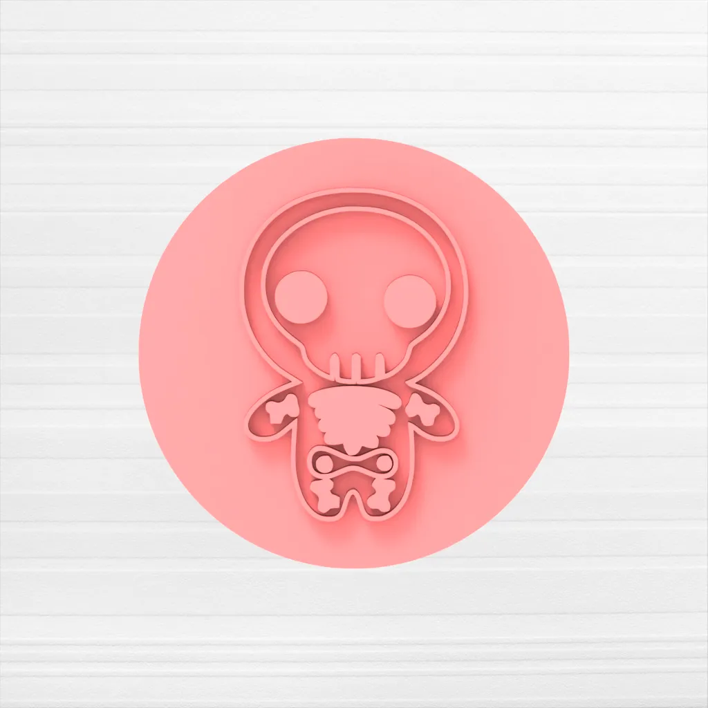 Sello Esqueleto - Halloween - 6 CM